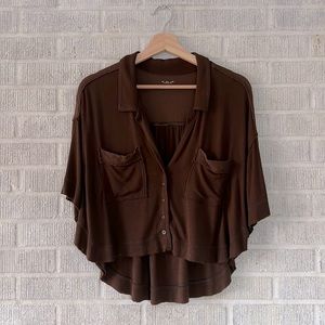 URBAN OUTFITTERS Oversized Collared Button Up